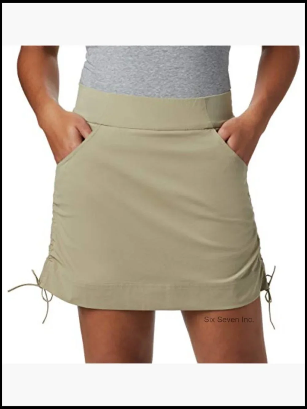 Skort with UV Protection, Water Resistant, 2-Way Stretch, Built-in Shorts